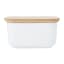 Maxwell & Williams White Basics Butter Dish with Bamboo Lid