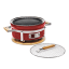 Grills of Japan 2-in-1 Teppanyaki & Hibachi Grill - red