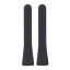Pomadent Pomabrush Advanced Brush Heads, Pack of 4 - Black