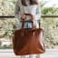 Thandana Large Weekender Bag - Tobacco Leather