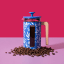 La Cafetiere Blu Fiorato Pisa 8-Cup Cafetiere, 1L