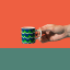 La Cafetiere Cyan Tides Ceramic Espresso Cup, 120ml - Blue