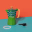 La Cafetiere Cyan Tides Venice 6-Cup Espresso Maker, 290ml