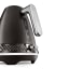 DeLonghi Diadema Cordless Electric Kettle, 1.7L - Black Metal