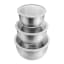 MicroGarden Stainless Steel Mixing Bowls, Set of 3