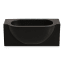 Alkaline Block Vertical Soap Dish - Black
