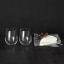 Riedel O Stemless Chardonnay/Viognier Glasses, Set of 2 with cheese and grapes on the table