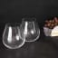 Riedel O Stemless Pinot Noir Glasses, Set of 2 on the table with cheese 