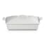 Le Creuset Stoneware Heritage Rectangular Baking Dish with Lid, 33cm - White