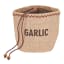 Kitchen Craft Natural Elements Hessian Preserving Bag with Blackout Lining - Garlic