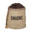 Kitchen Craft Natural Elements Hessian Preserving Bag with Blackout Lining - Onions