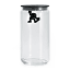 Gianni Glass Jar with Black Lid - 1.4L