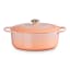 Le Creuset Peche Signature 6.3 Litre Oval Cast Iron Casserole, 31cm