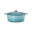 Le Creuset Signature 6.3 Litre Oval Cast Iron Casserole, 31cm Caribbean Blue