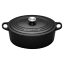 Le Creuset 29cm Oval Cocotte - Black