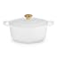 Le Creuset Signature 5.3 Litre Round Cast Iron Casserole, 26cm - White