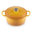 Le Creuset Signature 5.3 Litre Round Cast Iron Casserole, 26cm Nectar