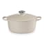 Le Creuset Brioche Signature 4.2 Litre Round Cast Iron Casserole, 24cm