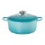 Le Creuset Signature 4.2 Litre Round Cast Iron Casserole, 24cm Caribbean Blue