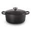 Le Creuset Signature 4.2 Litre Round Cast Iron Casserole, 24cm Matte Black