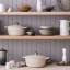 Le Creuset Brioche Signature 3.3 Litre Round Cast Iron Casserole, 22cm on the shelf