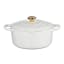 Le Creuset Signature 3.3 Litre Round Cast Iron Casserole, 22cm - White