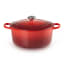 Le Creuset Signature 3.3 Litre Round Cast Iron Casserole, 22cm Cerise