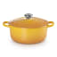 Le Creuset Signature 2.4 Litre Round Cast Iron Casserole, 20cm Nectar