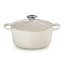 Le Creuset Signature 1.8 Litre Round Cast Iron Casserole, 18cm - Meringue