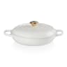 Le Creuset Signature 3.5 Litre Shallow Casserole, 30cm - White