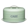 KitchenCraft Living Nostalgia Airtight Domed Cake Tin - Sage Green