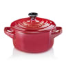 Le Creuset Mini Stoneware Cocotte, 10cm - Metallic Cerise