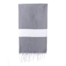 The Cotton Company Dimanta Turkish Towel - Dark Grey