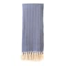 The Cotton Company Herringbone Throw - Navy