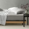 Linen House Elka Bamboo Silver Fitted Sheet, 500 Thread Count - Single XL 