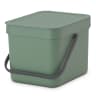 Brabantia Sort & Go Waste Bin, 6L - Olive Green
