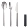 Mepal Bloom Cutlery Set, 3-Piece - Black