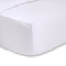 Linen Drawer White Egyptian Cotton Fitted Sheet, 400 Thread Count - Queen 
