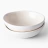 Mervyn Gers Glazed Stoneware Pinch Bowls, Set of 2 - Alabaster