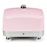 Alfille Temperature Controlled Butter Dish - Silver with Pink Lid