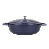 MasterClass Cast Aluminium 4L Shallow Casserole Dish, 28cm - Metallic Navy