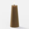 Okra Candle Mustard Gear-Shaped Candle - Small 