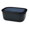 Mepal Cirqula Deep Rectangular Multi Bowl, 3L - Nordic Black