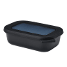Mepal Cirqula Shallow Rectangular Multi Bowl, 500ml - Nordic Black