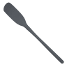 Tovolo Flex-Core Silicone Blender Spatula - Charcoal