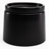 JAN Flat Stackable Sugar Pot - Black