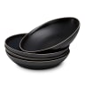 Yuppiechef Majorca Pasta Bowls, Set of 4 - Matte Black