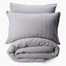 Thread Office Light Grey Washed Cotton Duvet Cover Set - King 