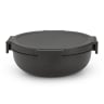 Brabantia Make & Take Salad Bowl, 1.3L - Dark Grey
