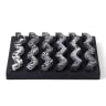 Alkaline Marbled Ziggy Soap Dish - Black